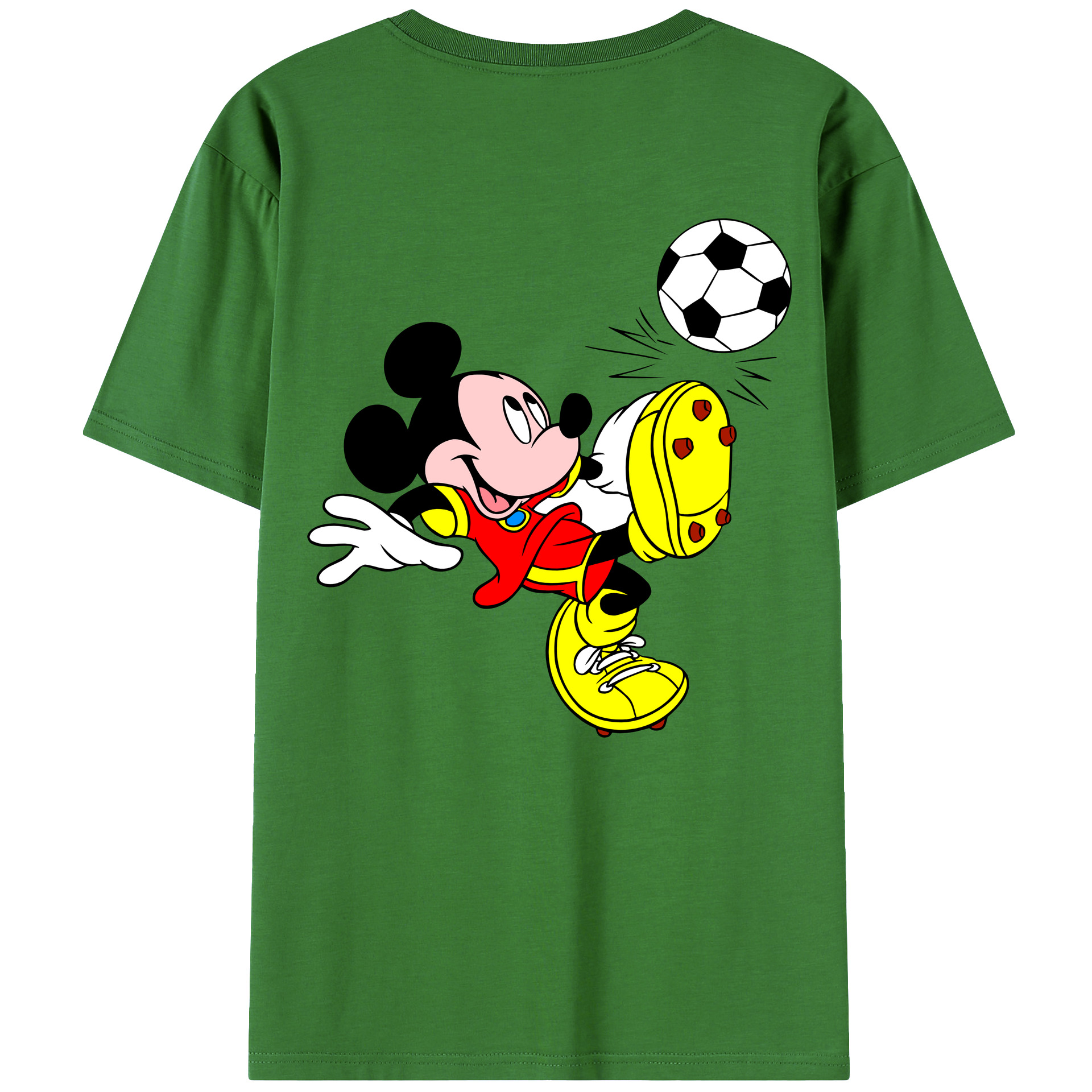 （画像用） ミッキーマウス Mickey Mouse レディース半袖Tシャツ(バックプリント)